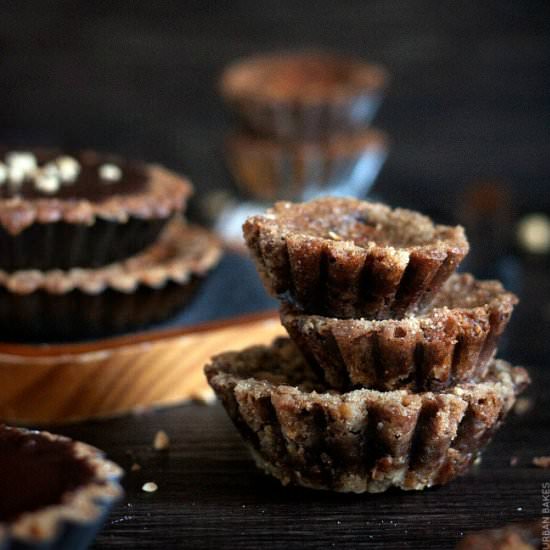 Mini Black Bottom Peanut Pies
