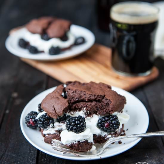 Stout & Blackberry Shortcakes