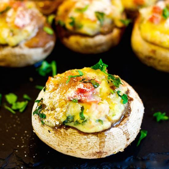 Stuffed Baby Bella Mushrooms