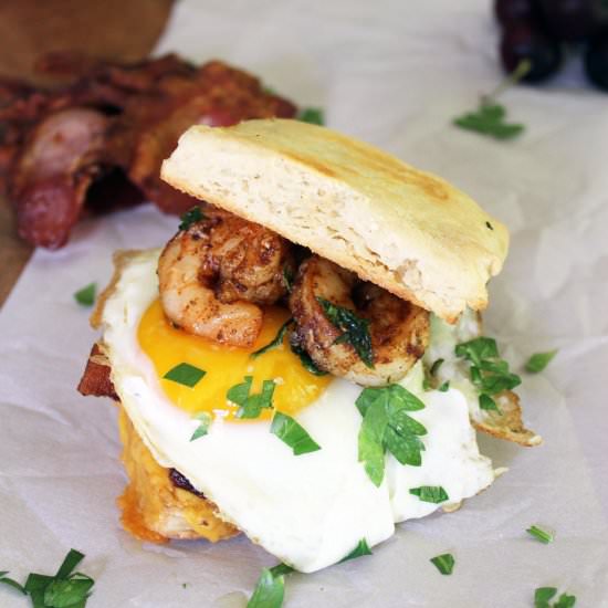 Cheddar Bay Shrimp Sandwich