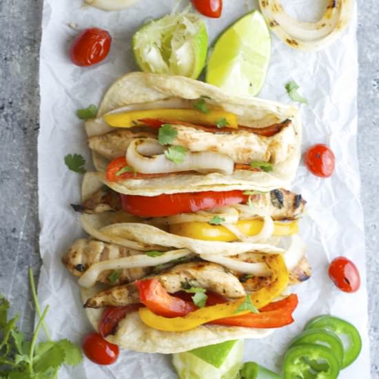 Jalapeño Lime Chicken Fajitas