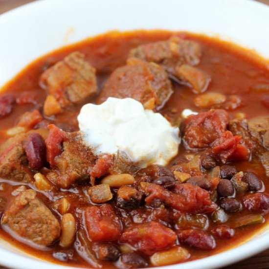 Beef and Three Bean Chili