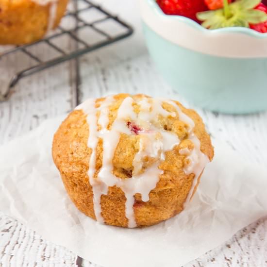 Strawberry White Chocolate Muffins