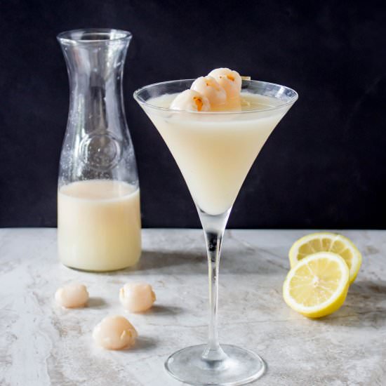 Lemon Lychee Martinis