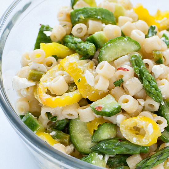 Lemon Asparagus Pasta Salad