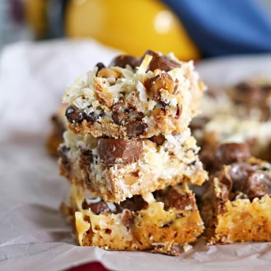 Peanut Butter Seven Layer Bars