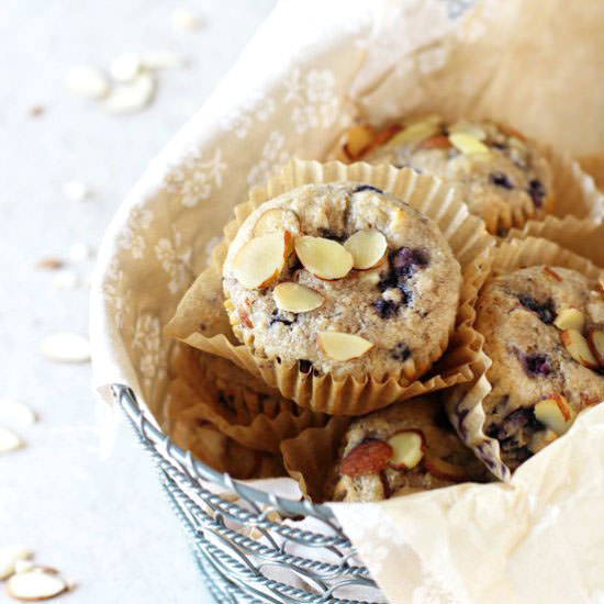 Blueberry Almond Muffins
