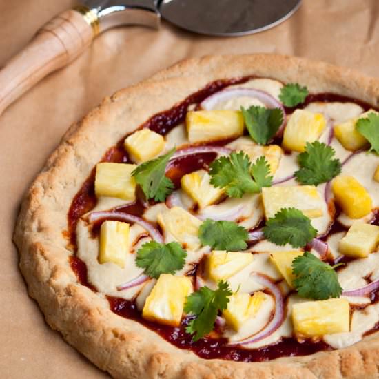 Gluten-Free BBQ Pineapple Pizza