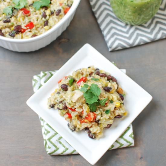 Salsa Verde Chicken Casserole