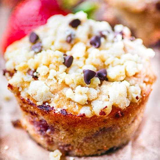 Strawberry Chocolate Chip Muffins