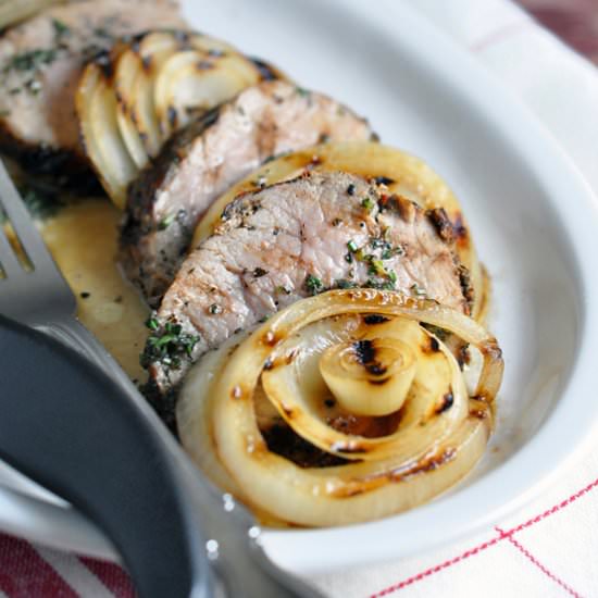 Grilled Peppercorn and Garlic Pork