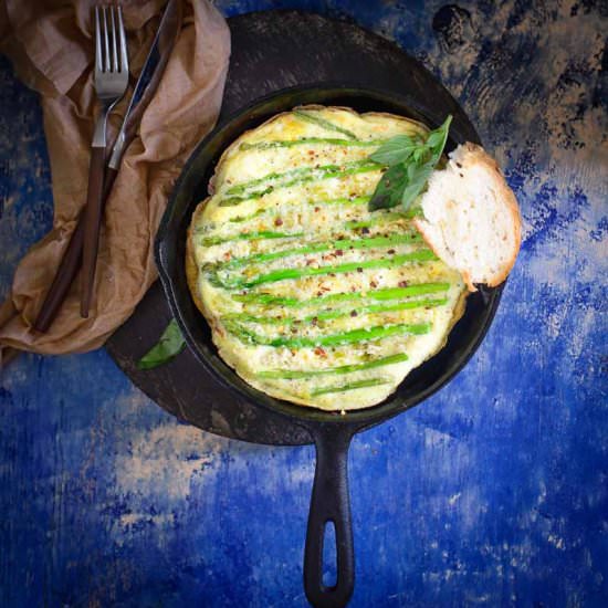 Asparagus and Goat Cheese Frittata
