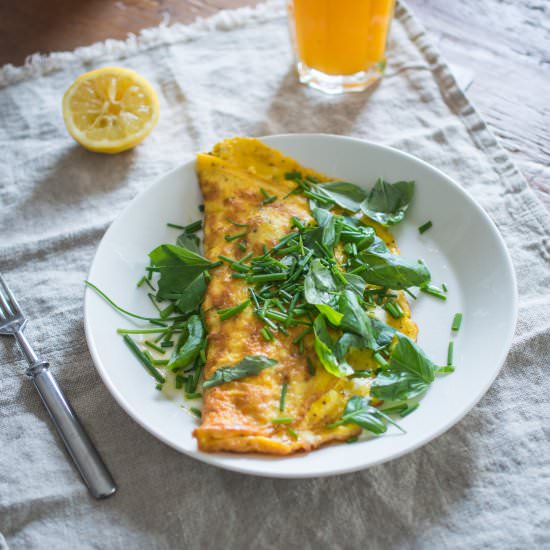 Breakfast Omelette w Herbs