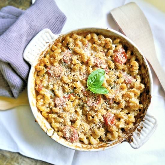 Lazy Tomato Pasta Bake