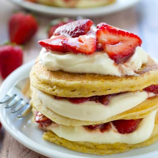 Strawberry Shortcake Pancakes