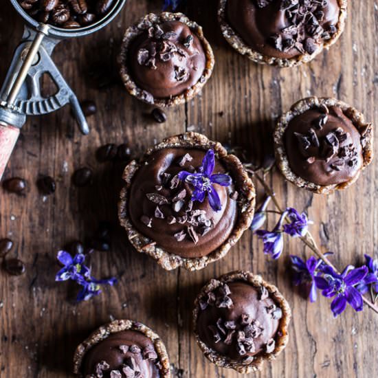Chocolate Mocha Coconut Tarts
