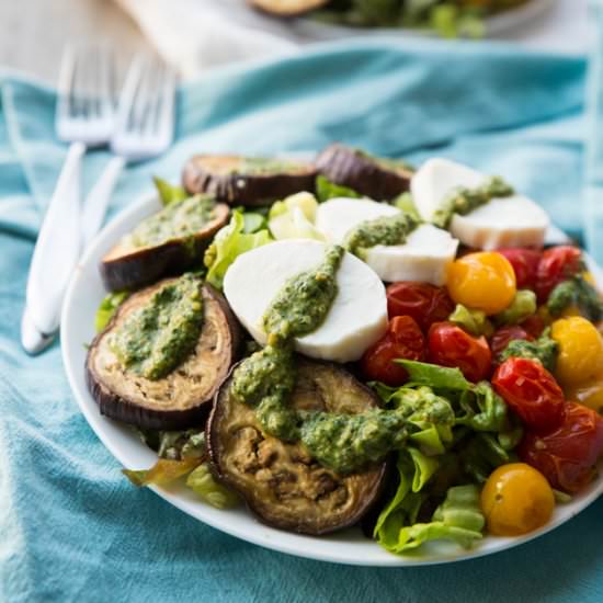 Roasted Vegetable Mozzarella Salad
