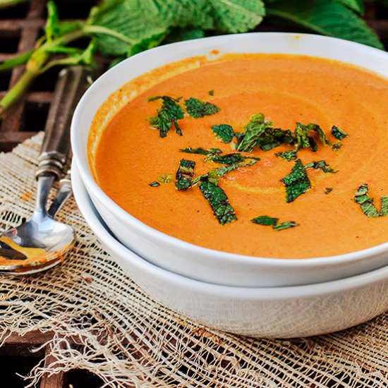 Roasted Carrot Ginger Soup