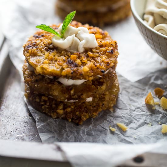 Grilled Macadamia Coconut Pineapple