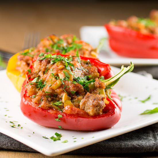 Easy Italian Sausage Stuffed Peppers