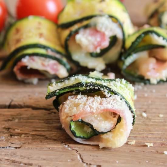 Bite Size Grilled Zucchini Roll-ups