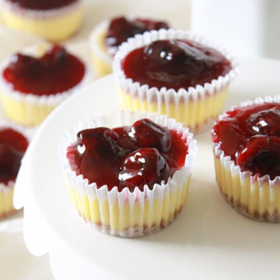 Mini Cherry Cheesecakes