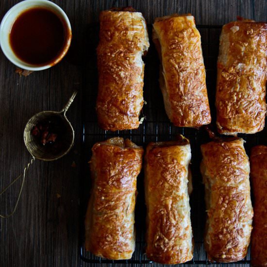 Bacon & Cheese Sausage Rolls