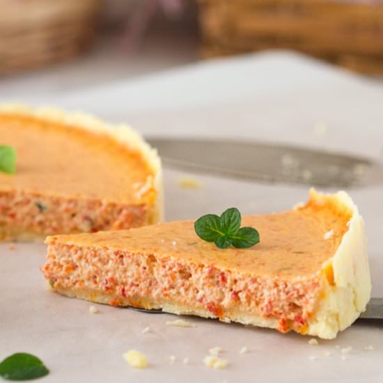 Red Pepper & Basil Cheesecake