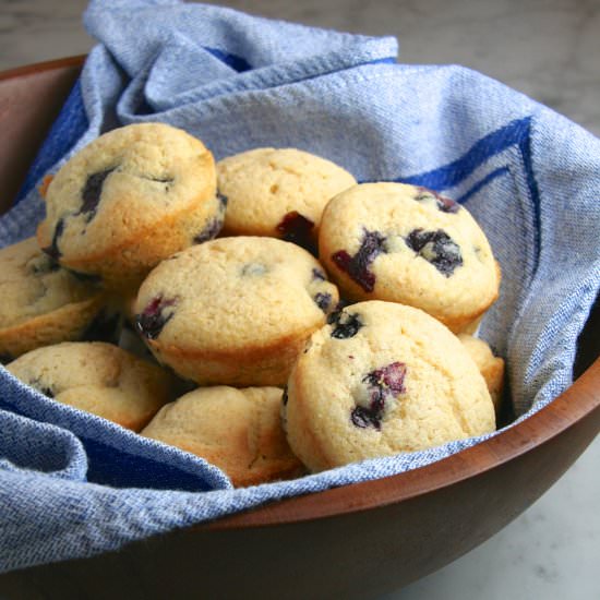 Blueberry Cornmeal Muffins