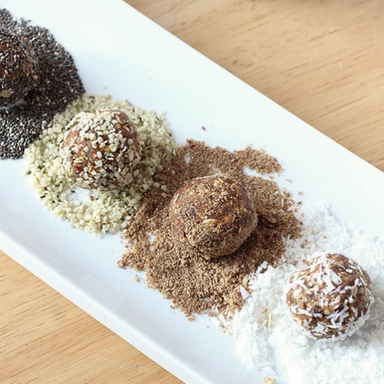 Nut Free Coconut Date Energy Balls