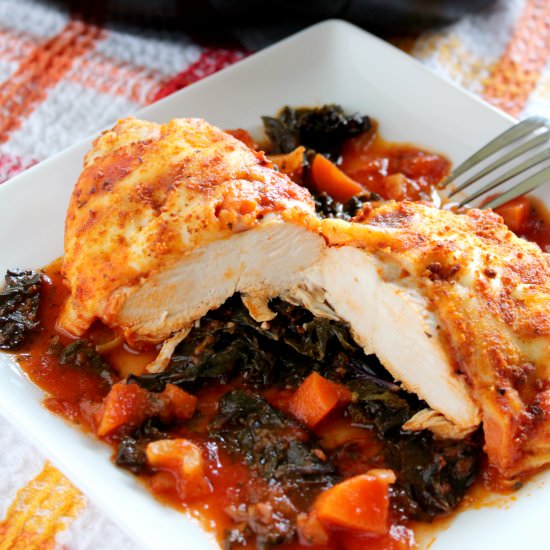 Chicken Parmesan With Kale