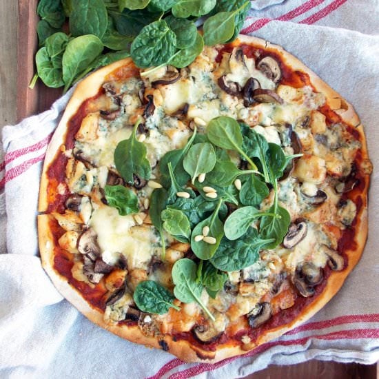 Chicken and Blue Cheese Pizza