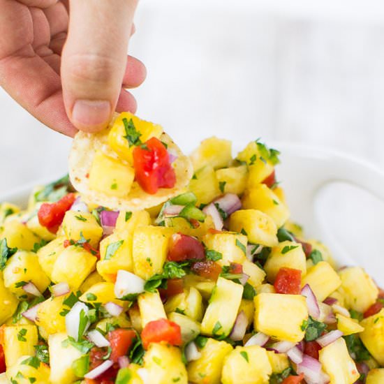 Sweet and Spicy Pineapple Salsa