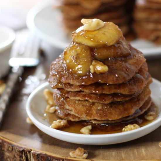 Banana Walnut Pancakes