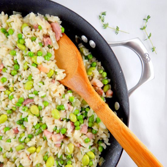 Bacon Vegetable Risotto