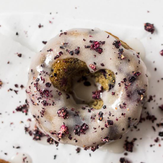 Blueberry Cinnamon Cake Donuts