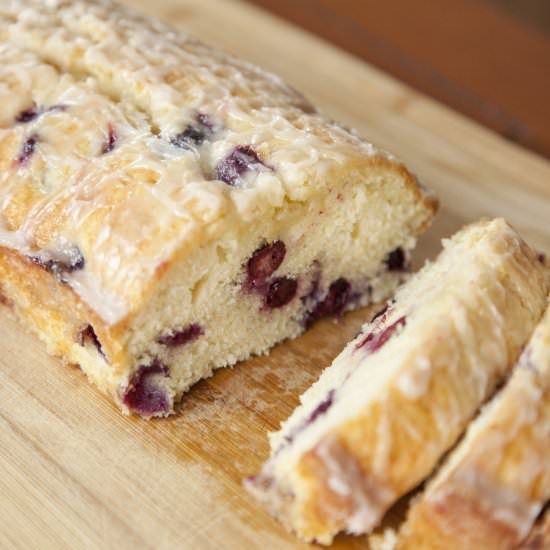 Blueberry Lemon Cake & Lemon Glaze