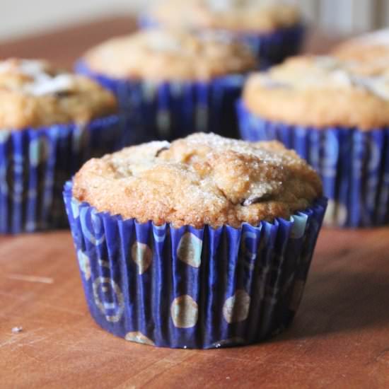 Banana PB Chocolate Chip Muffins