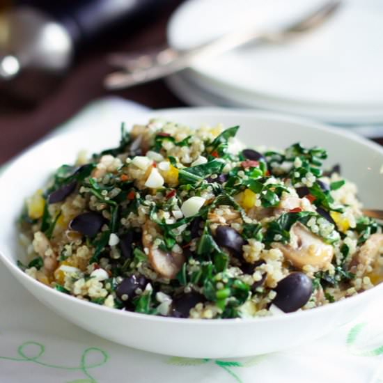 Kalamata Collard Quinoa Salad