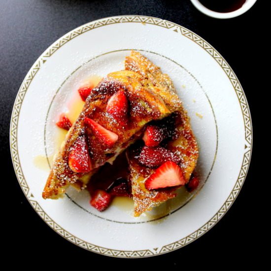 Overnight Strawberry French Toast