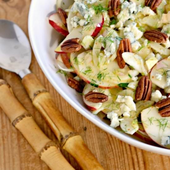 Apple, Fennel & Bleu Cheese Salad