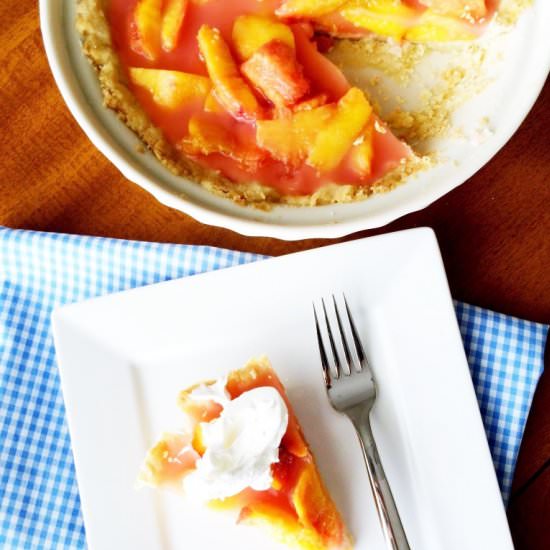 Fresh (No Bake) Peach Pie