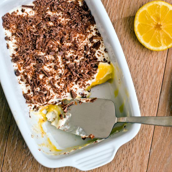 Lemon tiramisu