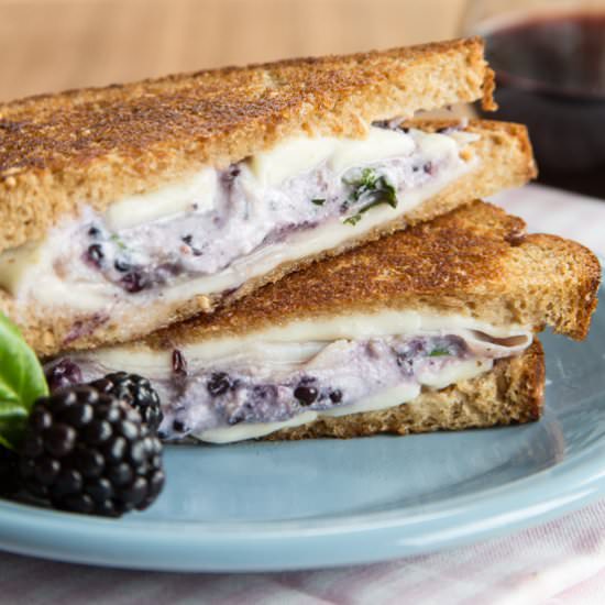 Ham Blackberry Grilled Cheese