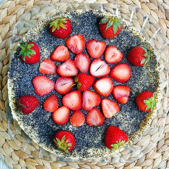 No-Bake Vegan Poppy Seed Cheesecake