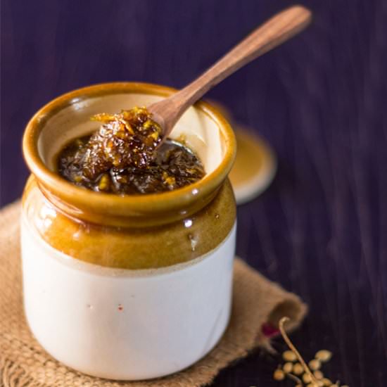 Sweet & Spicy Raw Mango Pickle