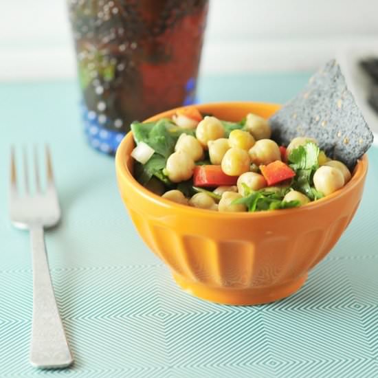 Cilantro and Chickpea Salad