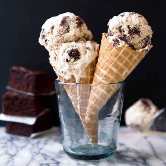 Brown Butter Brownie Ice Cream