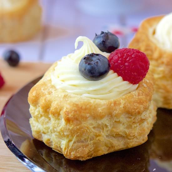 White Chocolate Cream Cheese Puffs