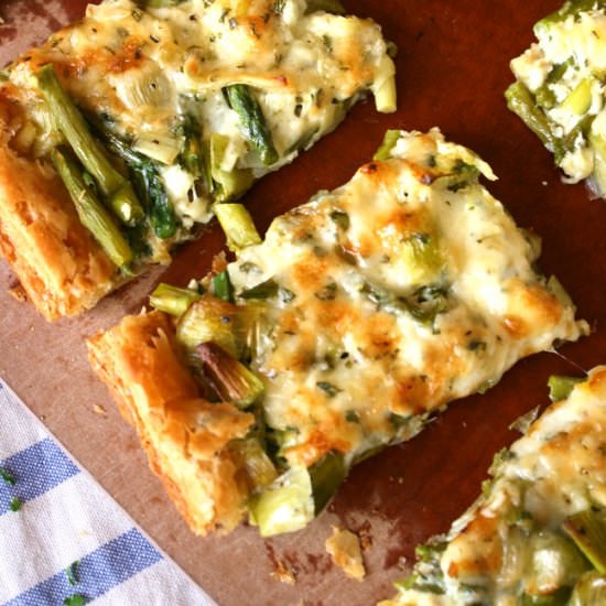 Asparagus and Leek Tart